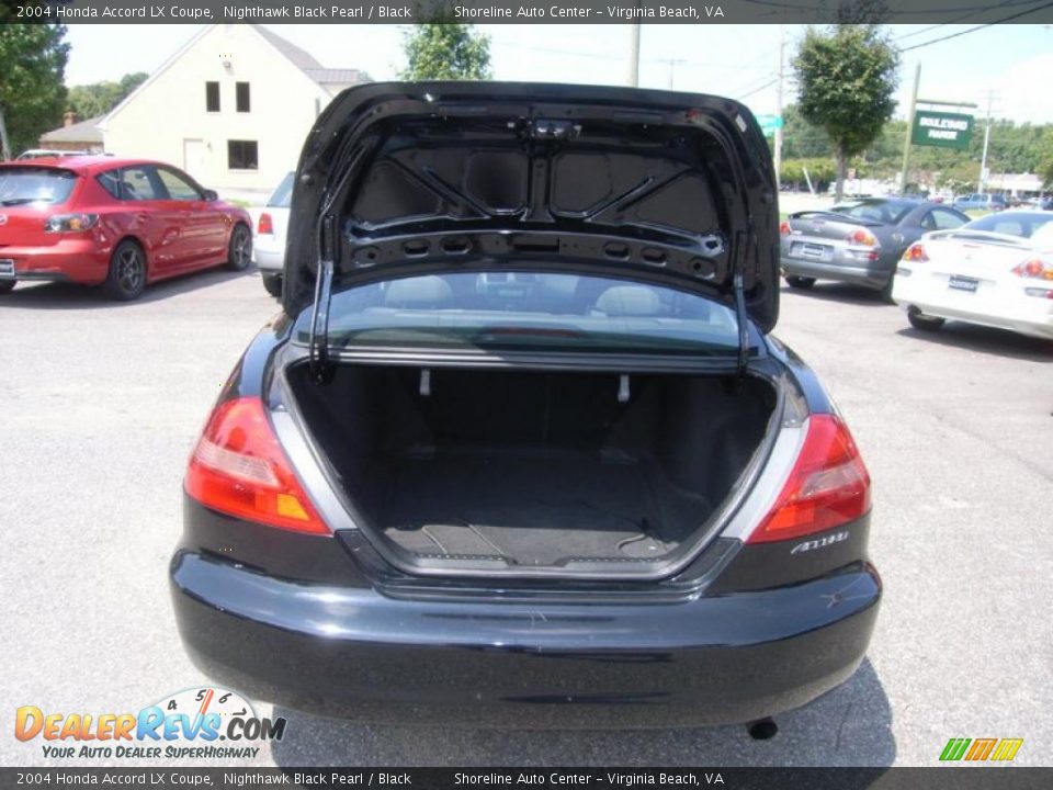 2004 Honda Accord LX Coupe Nighthawk Black Pearl / Black Photo #18