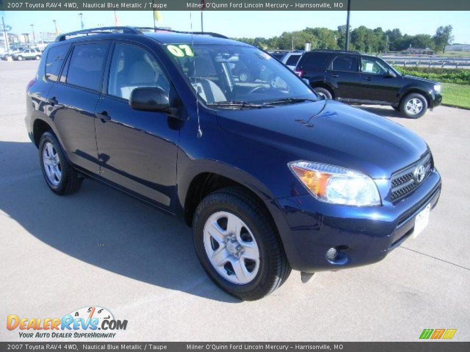 2007 Toyota RAV4 4WD Nautical Blue Metallic / Taupe Photo #1