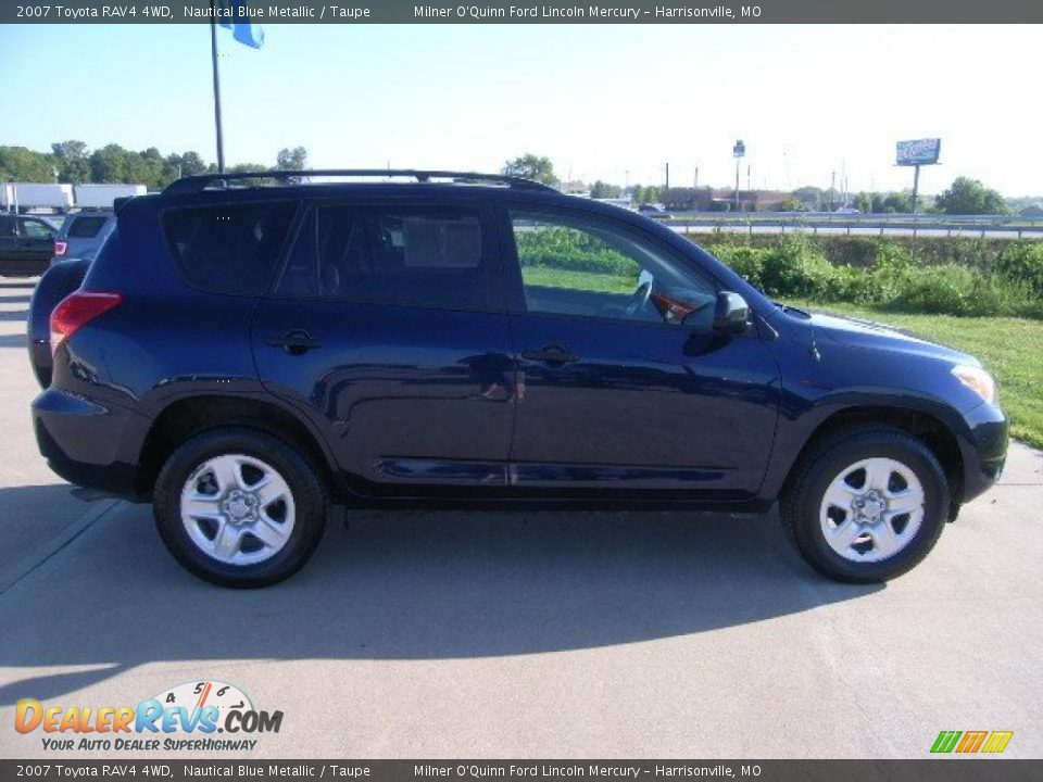 2007 Toyota RAV4 4WD Nautical Blue Metallic / Taupe Photo #2