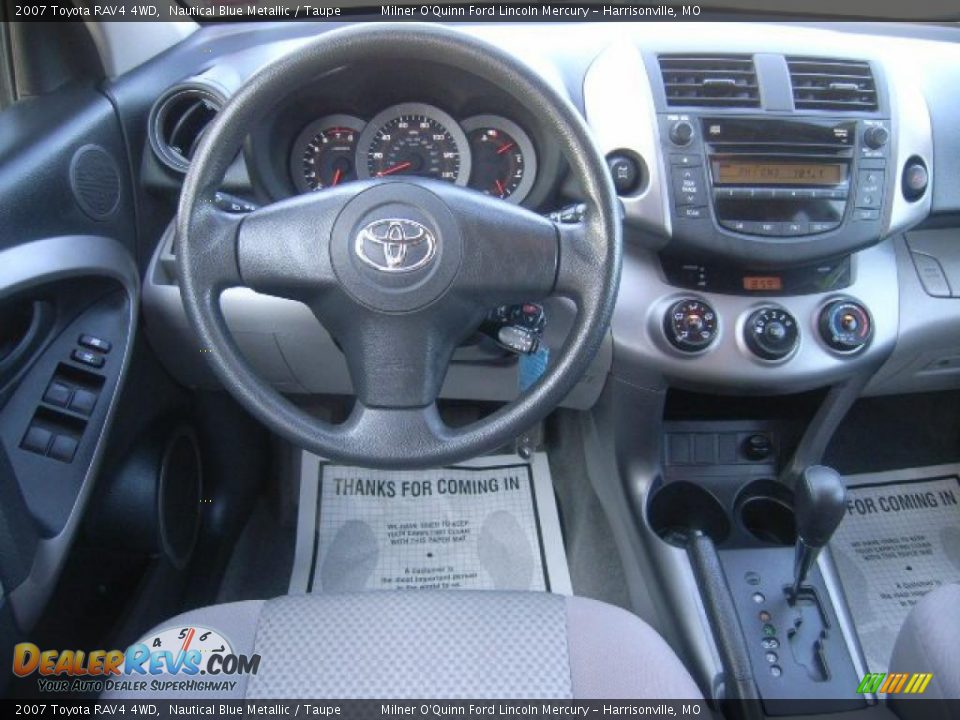 2007 Toyota RAV4 4WD Nautical Blue Metallic / Taupe Photo #3