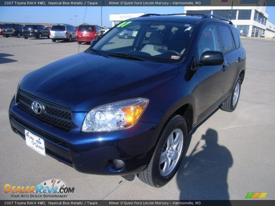 2007 Toyota RAV4 4WD Nautical Blue Metallic / Taupe Photo #9