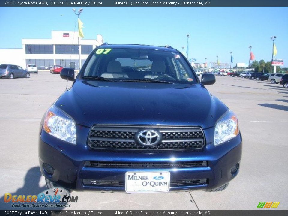 2007 Toyota RAV4 4WD Nautical Blue Metallic / Taupe Photo #10