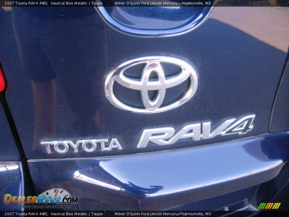 2007 Toyota RAV4 4WD Nautical Blue Metallic / Taupe Photo #13
