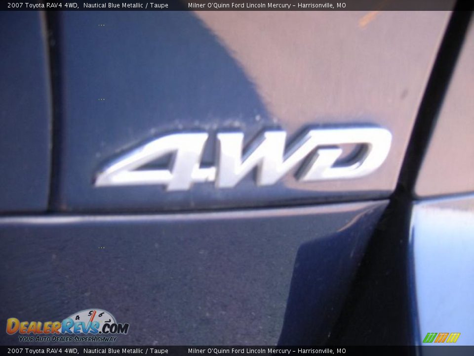 2007 Toyota RAV4 4WD Nautical Blue Metallic / Taupe Photo #14