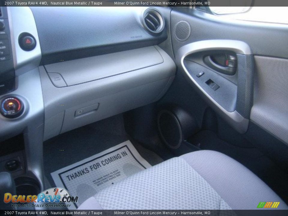 2007 Toyota RAV4 4WD Nautical Blue Metallic / Taupe Photo #24