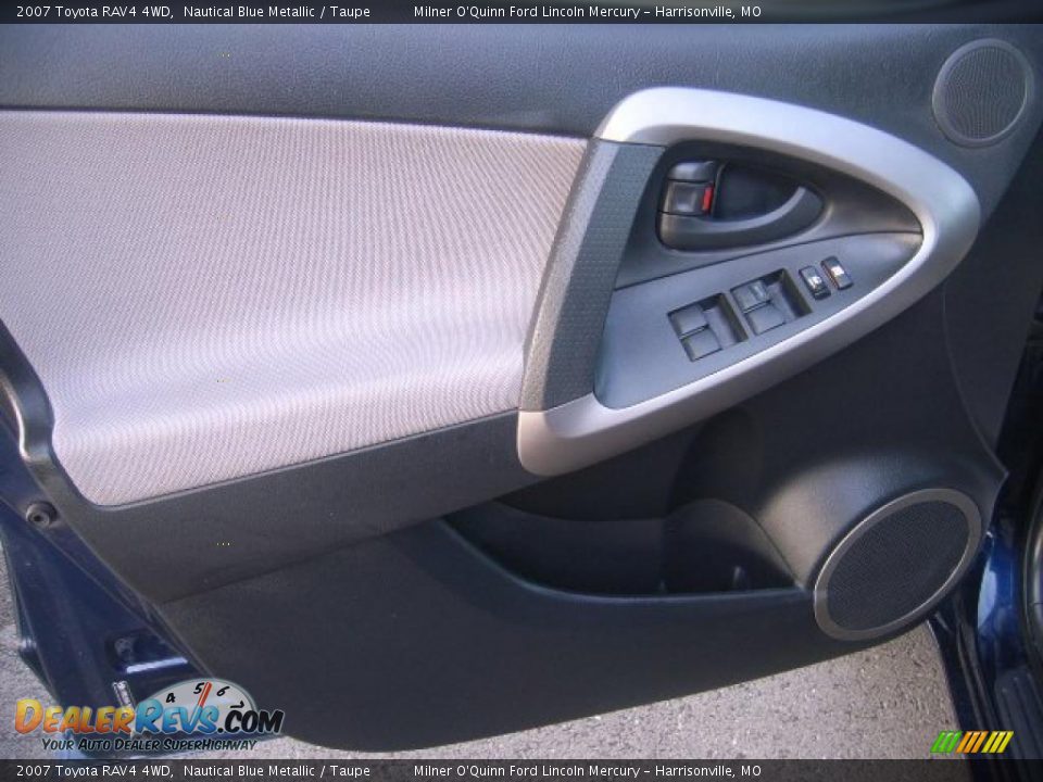 2007 Toyota RAV4 4WD Nautical Blue Metallic / Taupe Photo #29
