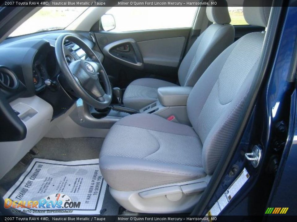 2007 Toyota RAV4 4WD Nautical Blue Metallic / Taupe Photo #30