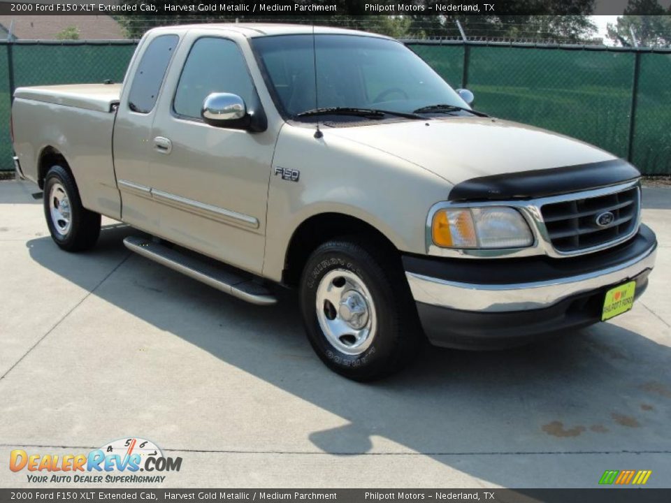 2000 Ford F150 XLT Extended Cab Harvest Gold Metallic / Medium Parchment Photo #1