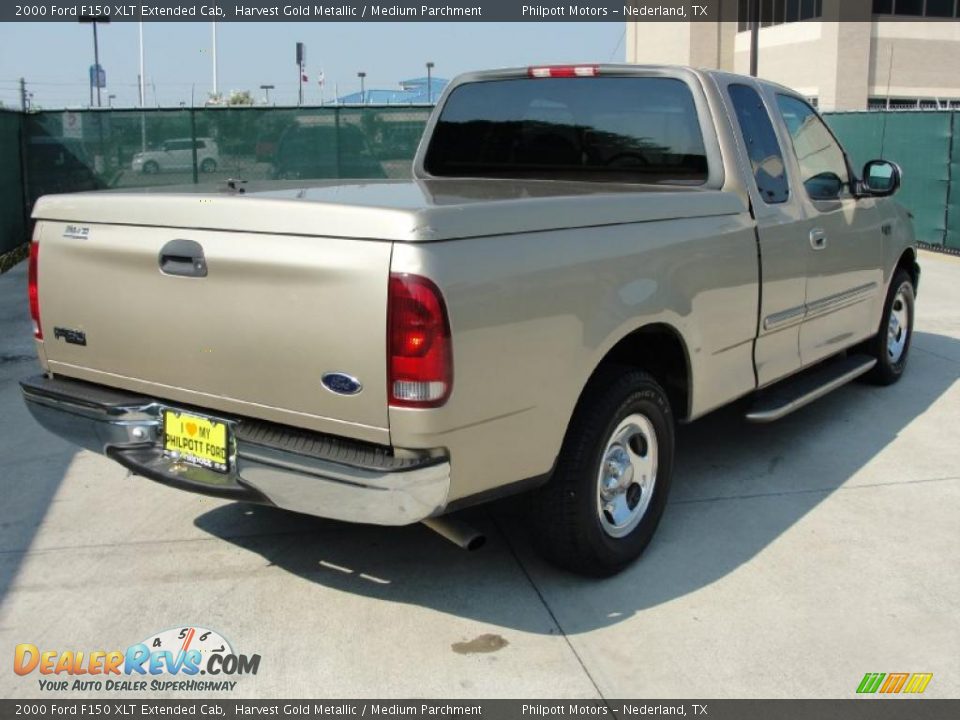 2000 Ford F150 XLT Extended Cab Harvest Gold Metallic / Medium Parchment Photo #3