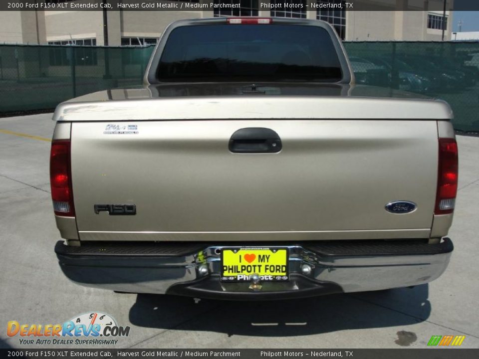 2000 Ford F150 XLT Extended Cab Harvest Gold Metallic / Medium Parchment Photo #4