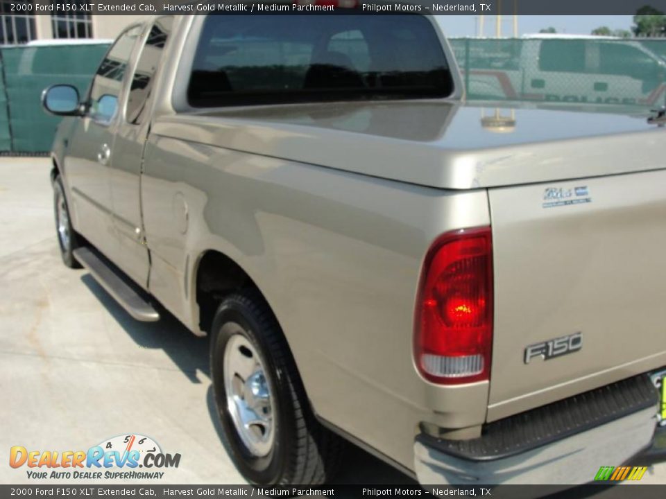 2000 Ford F150 XLT Extended Cab Harvest Gold Metallic / Medium Parchment Photo #5