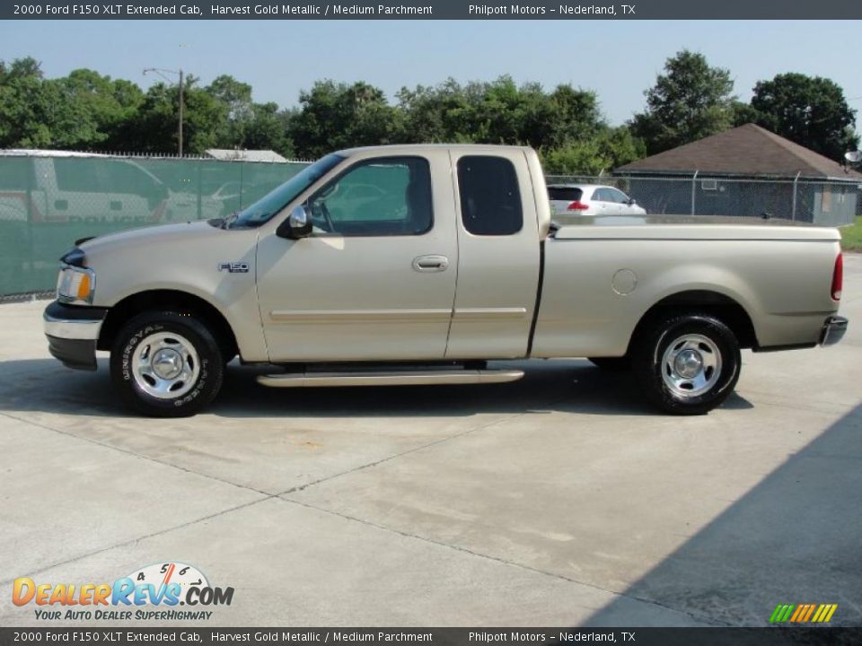 2000 Ford F150 XLT Extended Cab Harvest Gold Metallic / Medium Parchment Photo #6