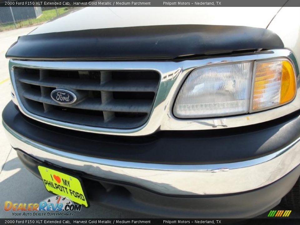 2000 Ford F150 XLT Extended Cab Harvest Gold Metallic / Medium Parchment Photo #11