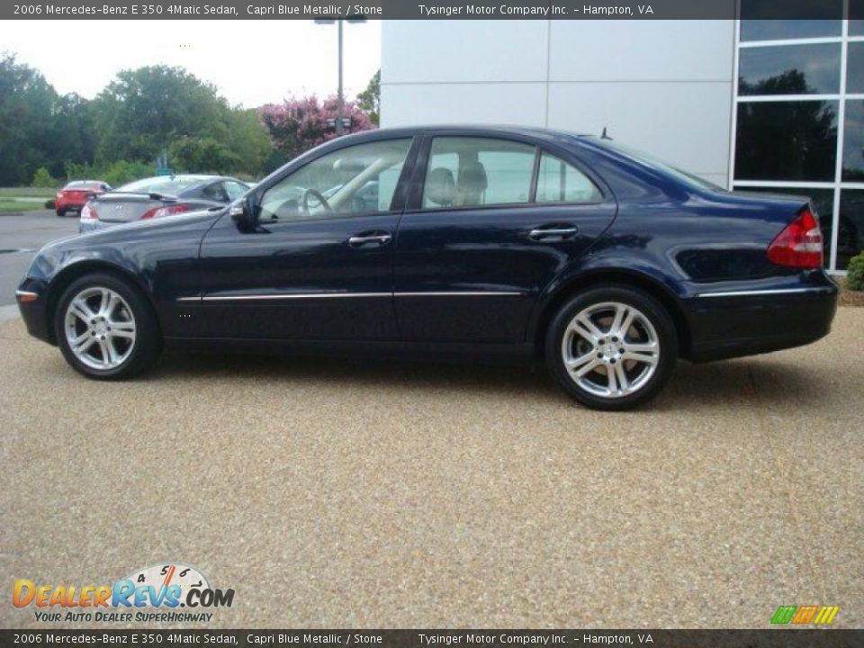 2006 Mercedes-Benz E 350 4Matic Sedan Capri Blue Metallic / Stone Photo #3