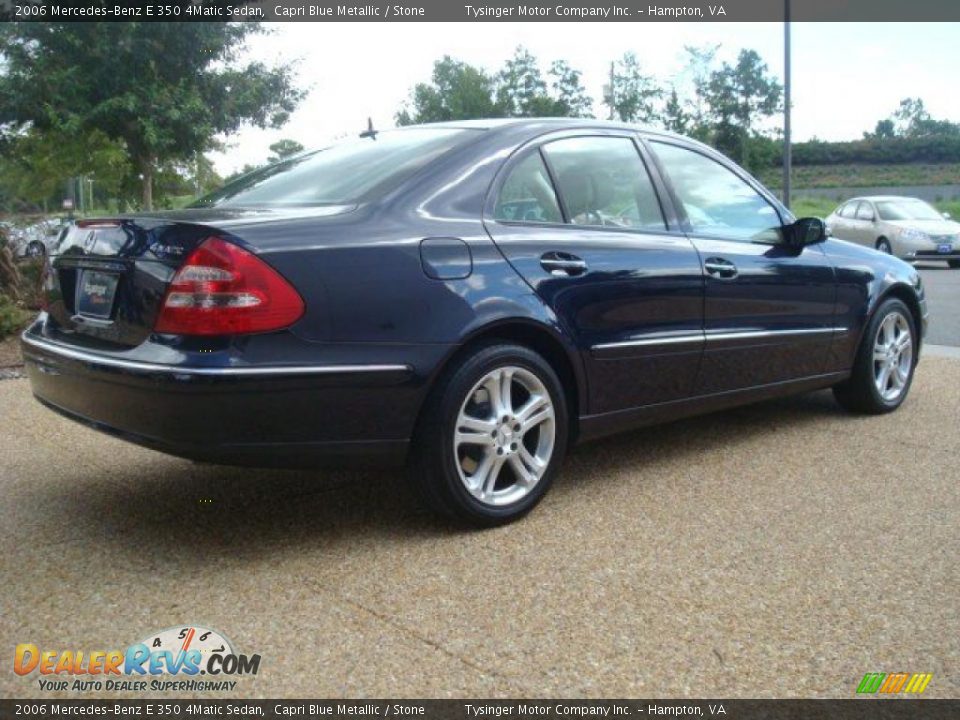 2006 Mercedes-Benz E 350 4Matic Sedan Capri Blue Metallic / Stone Photo #5