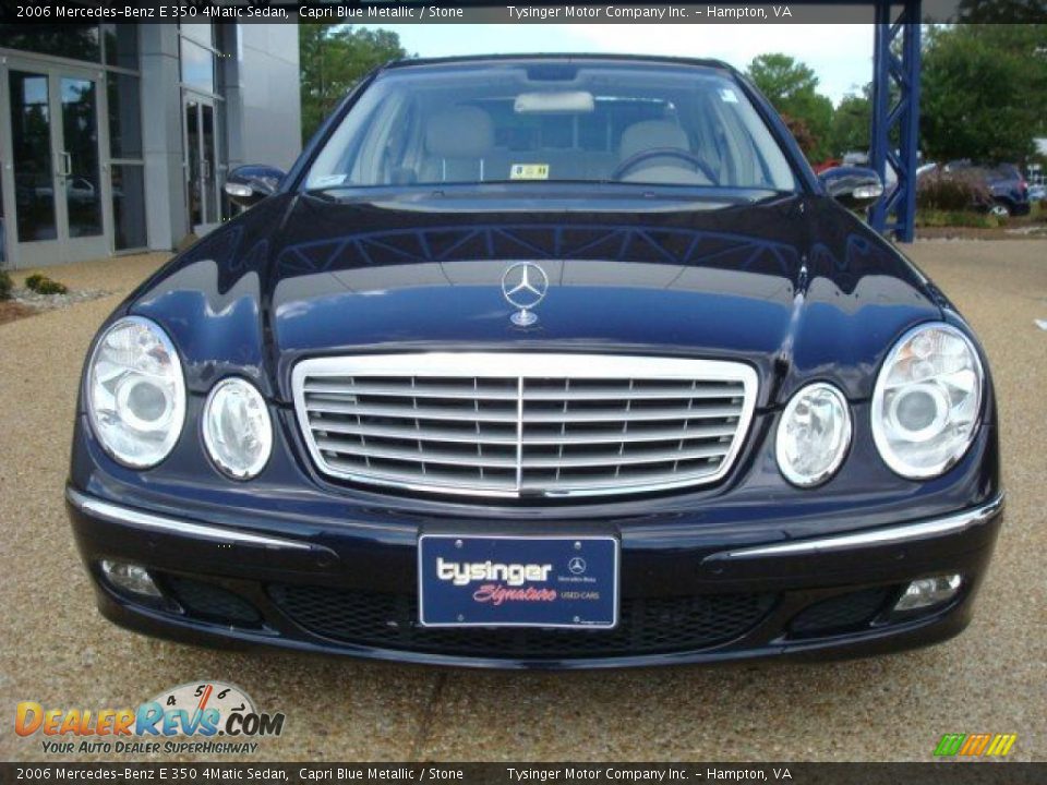 2006 Mercedes-Benz E 350 4Matic Sedan Capri Blue Metallic / Stone Photo #8
