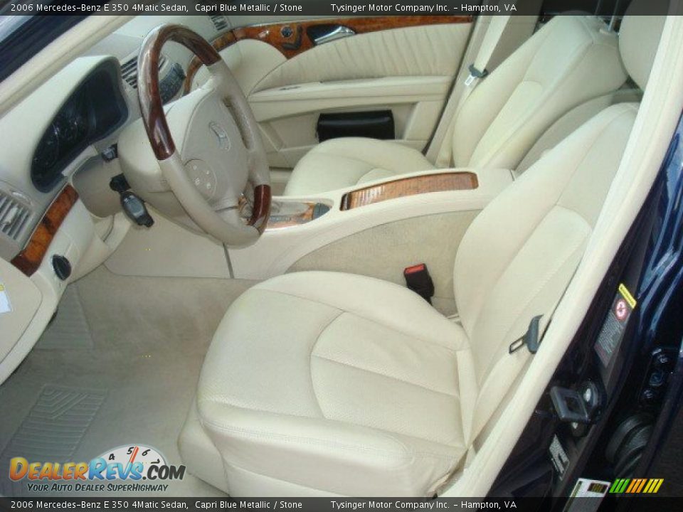 2006 Mercedes-Benz E 350 4Matic Sedan Capri Blue Metallic / Stone Photo #9