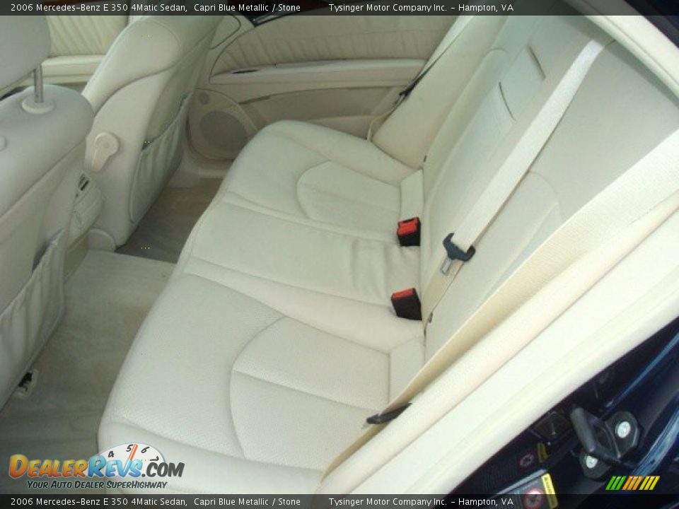 2006 Mercedes-Benz E 350 4Matic Sedan Capri Blue Metallic / Stone Photo #10
