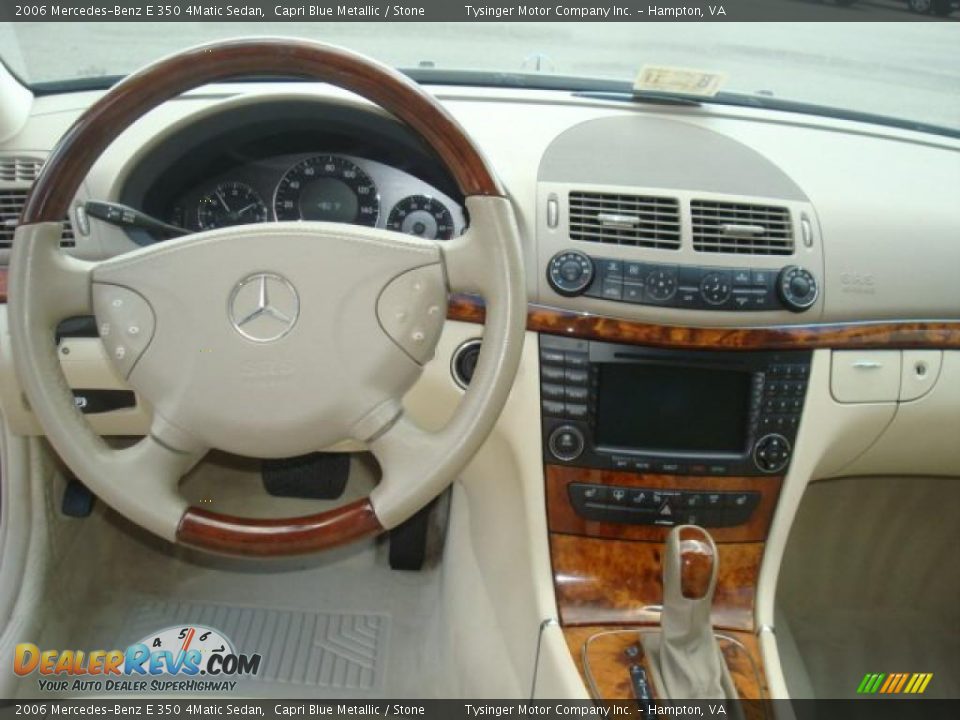 2006 Mercedes-Benz E 350 4Matic Sedan Capri Blue Metallic / Stone Photo #11
