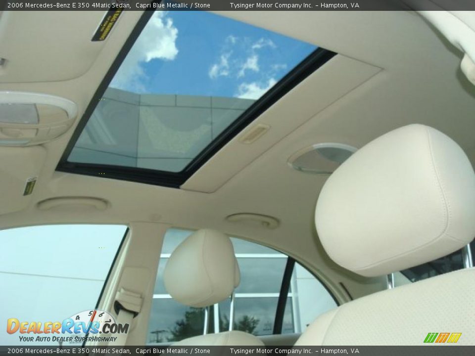 2006 Mercedes-Benz E 350 4Matic Sedan Capri Blue Metallic / Stone Photo #13
