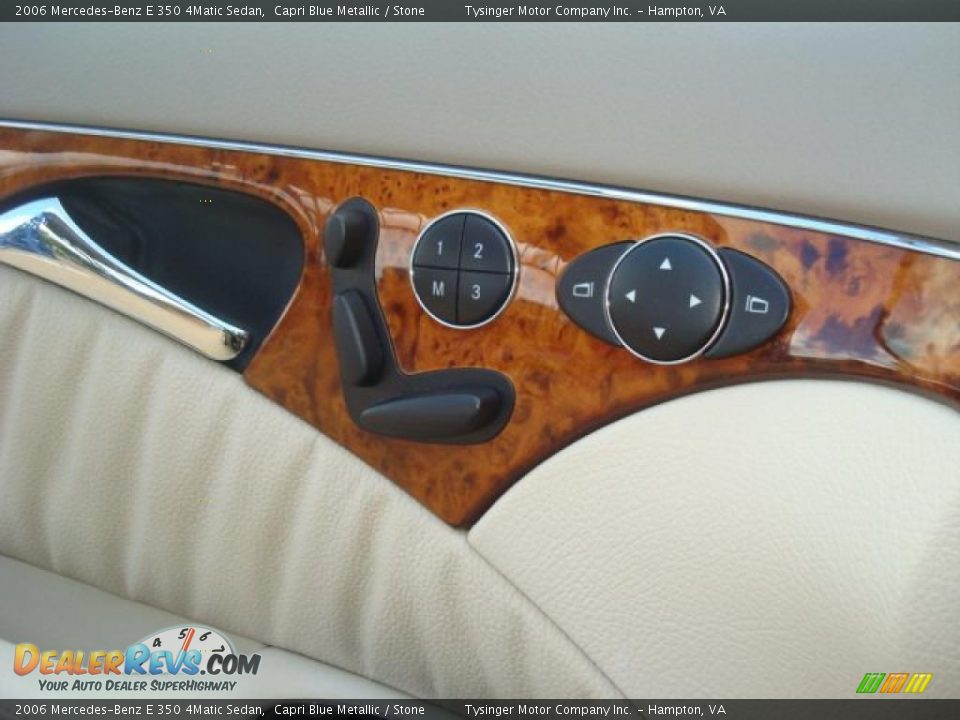 2006 Mercedes-Benz E 350 4Matic Sedan Capri Blue Metallic / Stone Photo #14