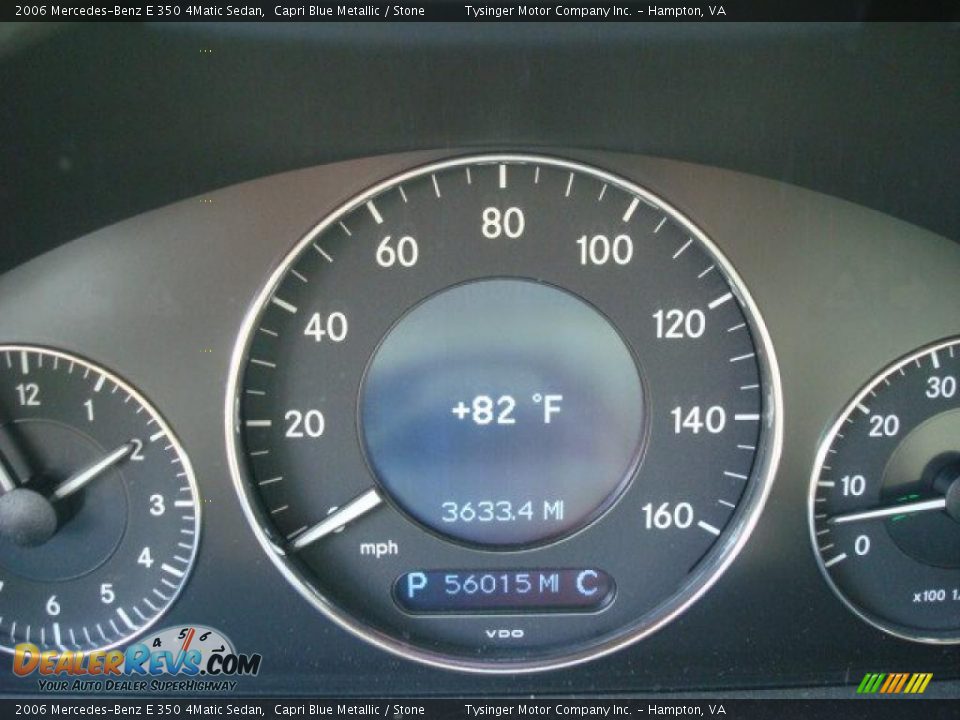 2006 Mercedes-Benz E 350 4Matic Sedan Capri Blue Metallic / Stone Photo #20