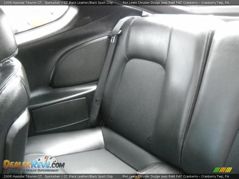 2008 Hyundai Tiburon GT Quicksilver / GT Black Leather/Black Sport Grip Photo #11