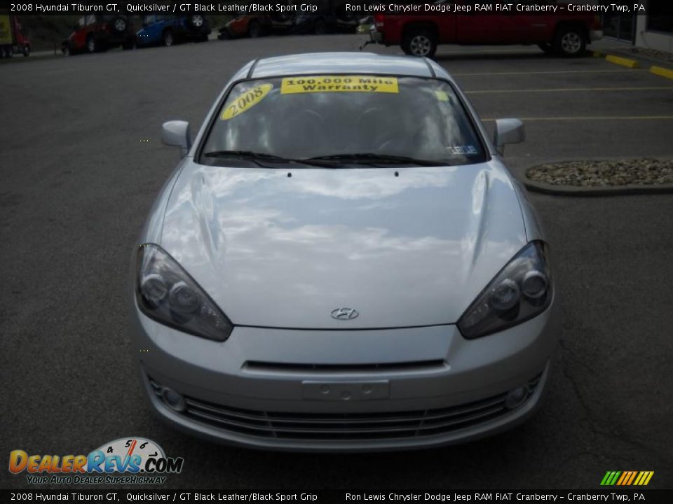 2008 Hyundai Tiburon GT Quicksilver / GT Black Leather/Black Sport Grip Photo #16