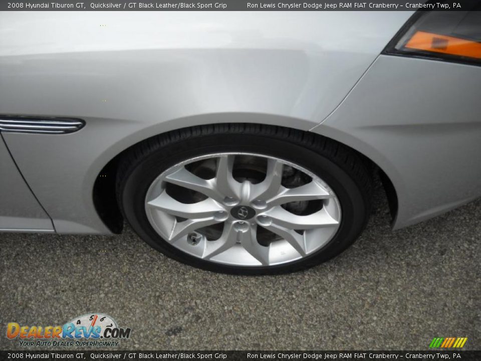 2008 Hyundai Tiburon GT Quicksilver / GT Black Leather/Black Sport Grip Photo #18