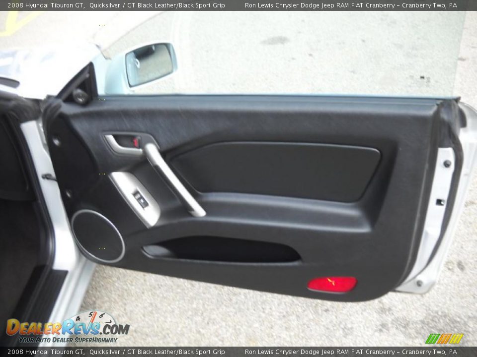 2008 Hyundai Tiburon GT Quicksilver / GT Black Leather/Black Sport Grip Photo #19