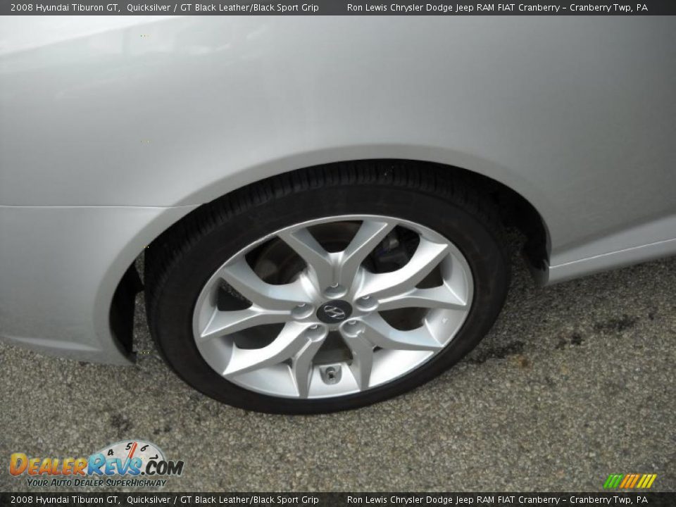 2008 Hyundai Tiburon GT Quicksilver / GT Black Leather/Black Sport Grip Photo #20