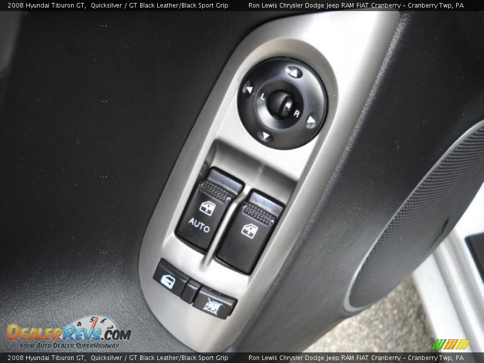 2008 Hyundai Tiburon GT Quicksilver / GT Black Leather/Black Sport Grip Photo #21