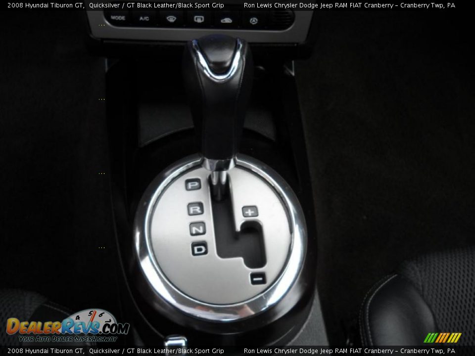 2008 Hyundai Tiburon GT Quicksilver / GT Black Leather/Black Sport Grip Photo #23
