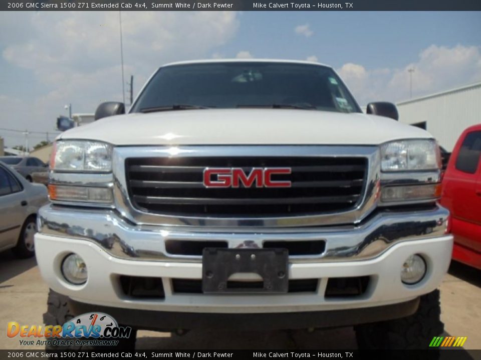 2006 GMC Sierra 1500 Z71 Extended Cab 4x4 Summit White / Dark Pewter Photo #2