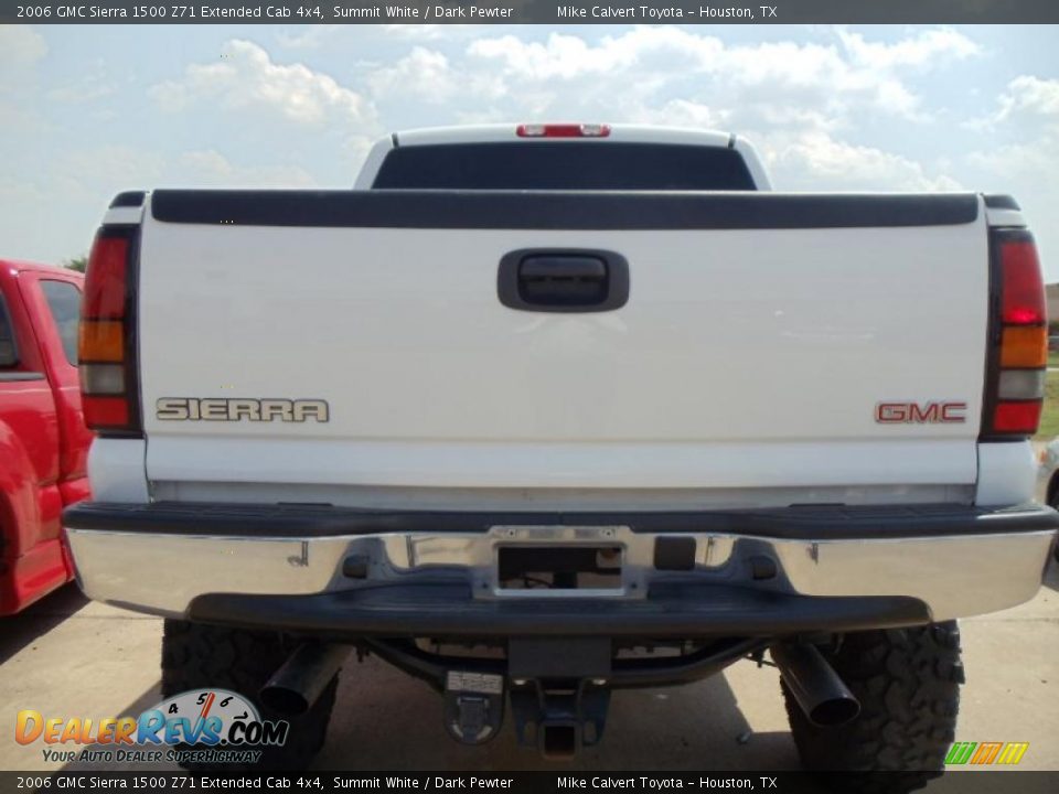 2006 GMC Sierra 1500 Z71 Extended Cab 4x4 Summit White / Dark Pewter Photo #6