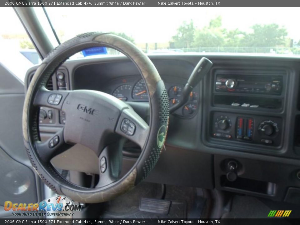 2006 GMC Sierra 1500 Z71 Extended Cab 4x4 Summit White / Dark Pewter Photo #11