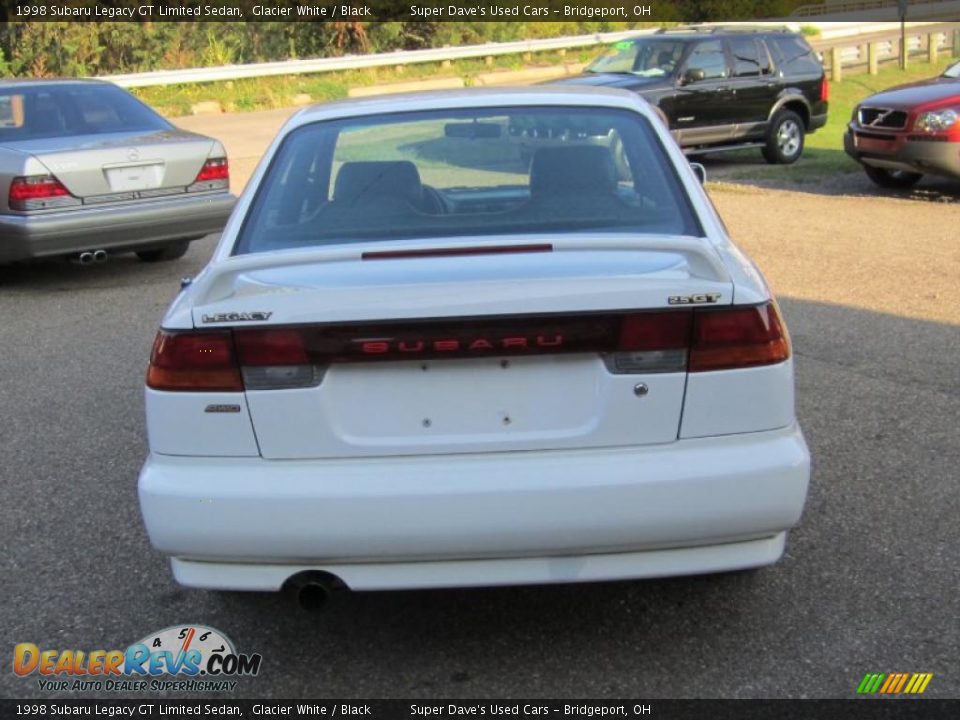 1998 Subaru Legacy GT Limited Sedan Glacier White / Black Photo #5