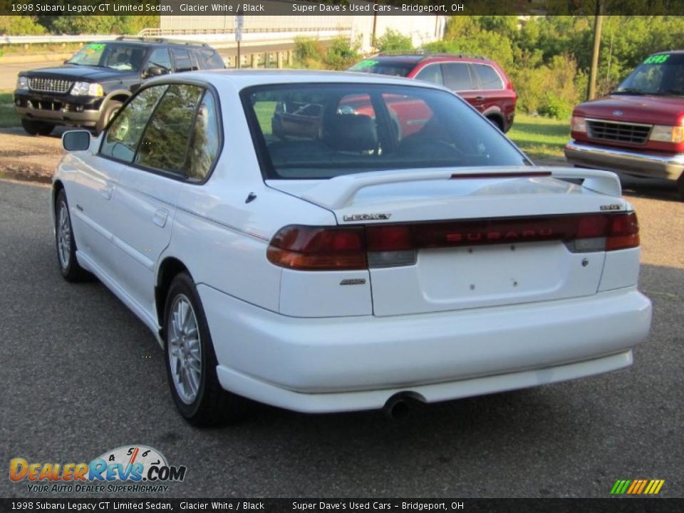 1998 Subaru Legacy GT Limited Sedan Glacier White / Black Photo #6