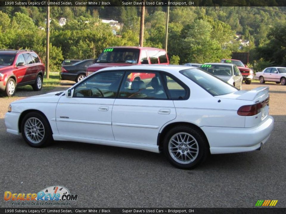 1998 Subaru Legacy GT Limited Sedan Glacier White / Black Photo #7