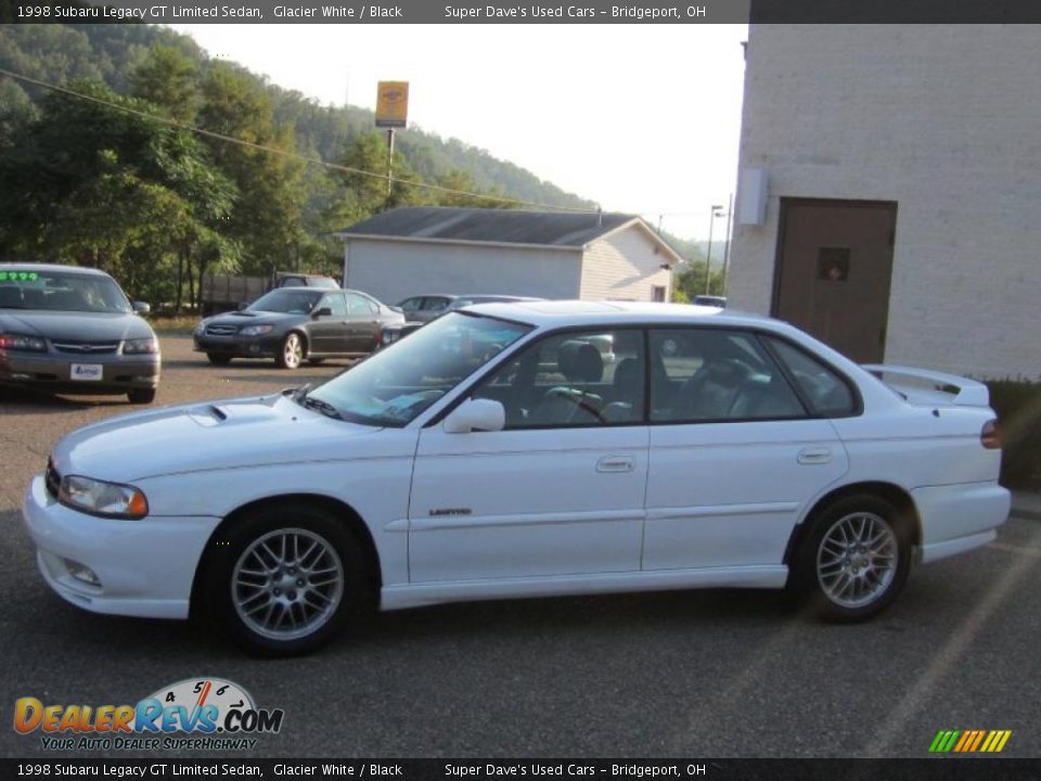 1998 Subaru Legacy GT Limited Sedan Glacier White / Black Photo #8