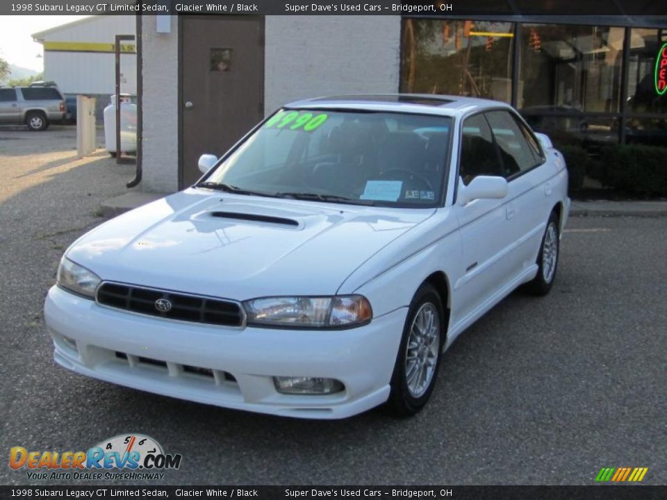 1998 Subaru Legacy GT Limited Sedan Glacier White / Black Photo #9