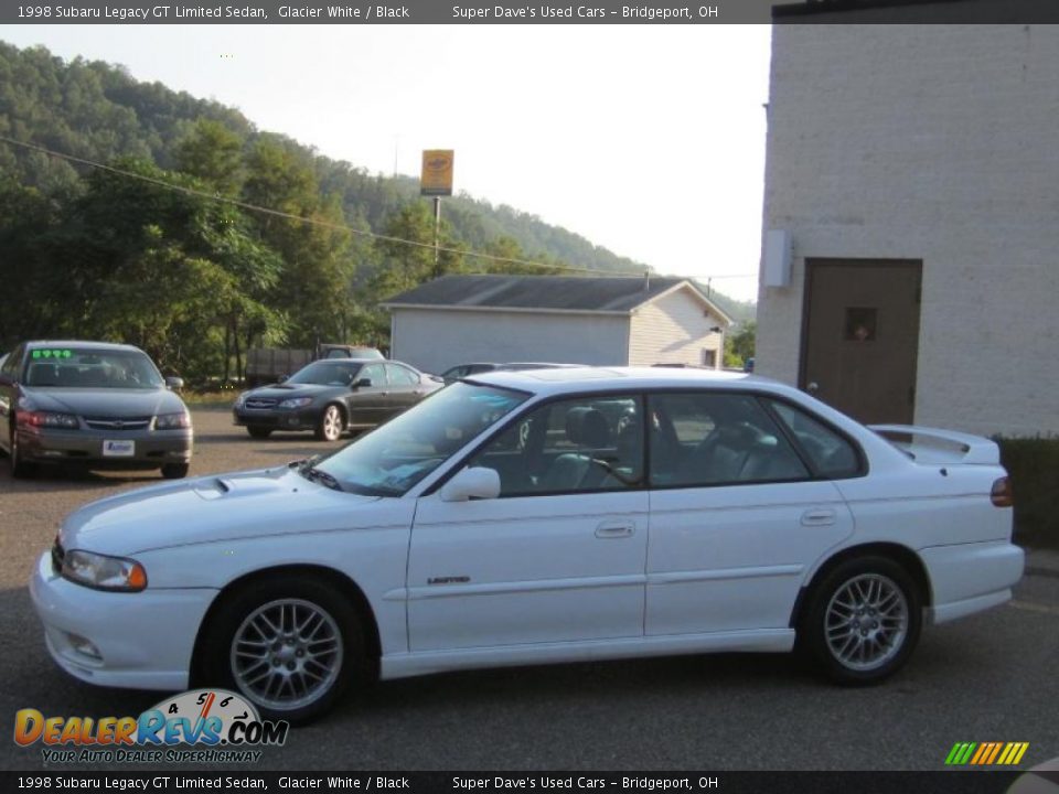 1998 Subaru Legacy GT Limited Sedan Glacier White / Black Photo #10