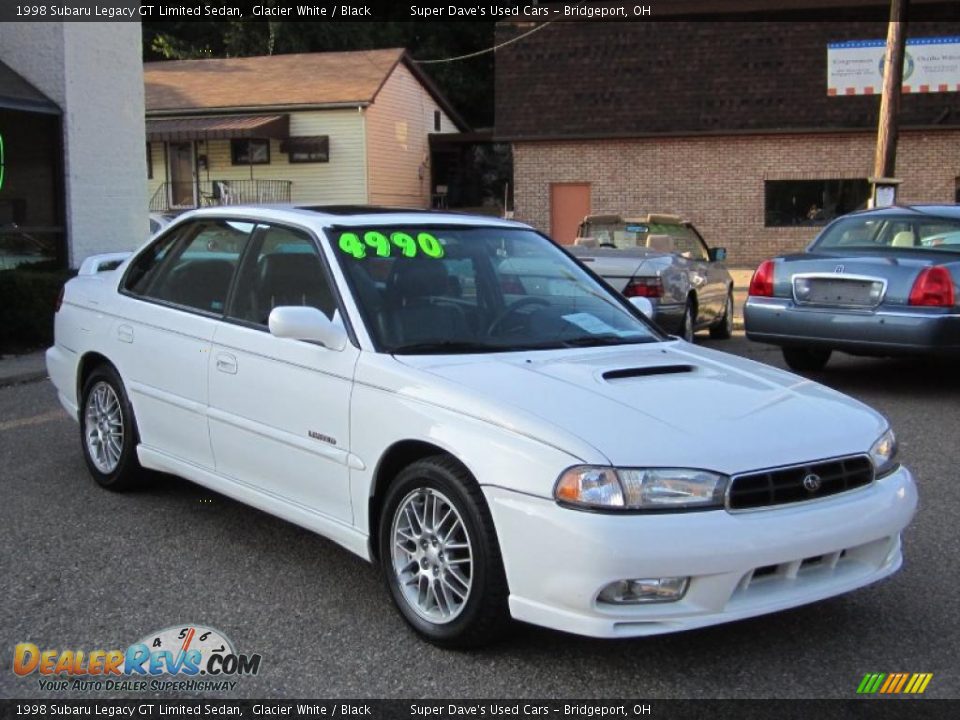 1998 Subaru Legacy GT Limited Sedan Glacier White / Black Photo #12