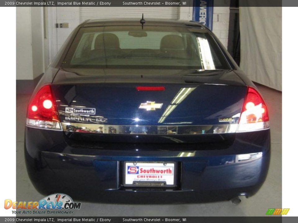 2009 Chevrolet Impala LTZ Imperial Blue Metallic / Ebony Photo #3