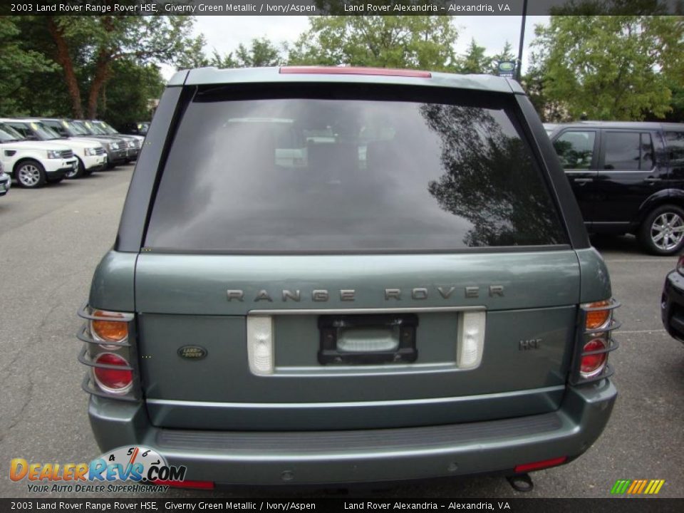 2003 Land Rover Range Rover HSE Giverny Green Metallic / Ivory/Aspen Photo #3
