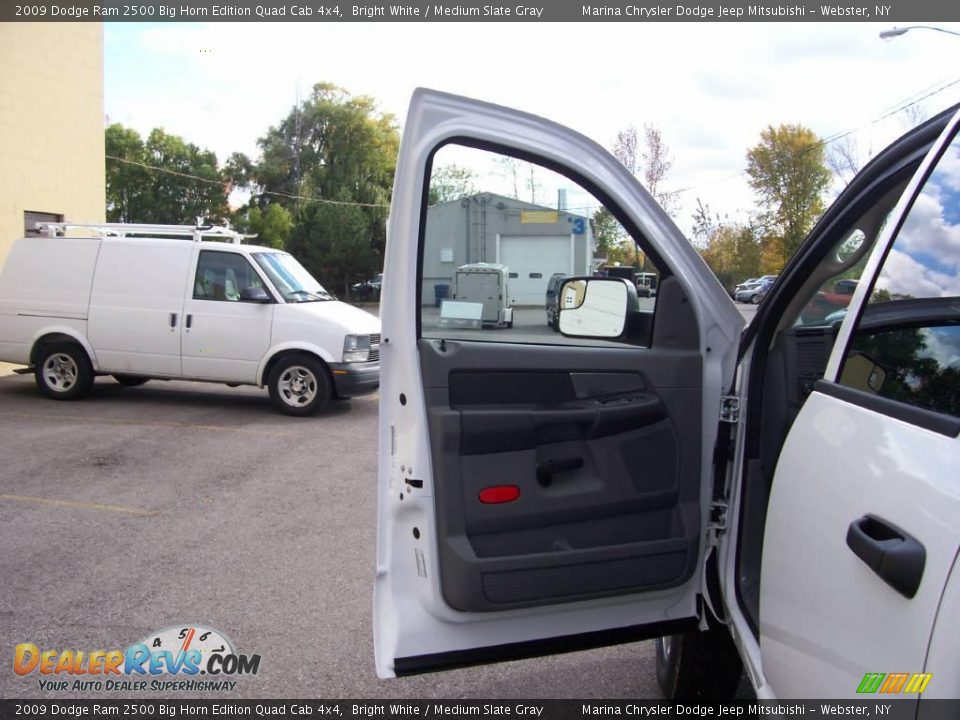 2009 Dodge Ram 2500 Big Horn Edition Quad Cab 4x4 Bright White / Medium Slate Gray Photo #13