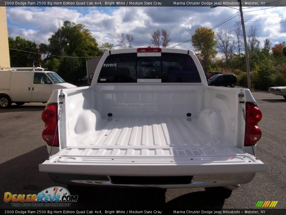 2009 Dodge Ram 2500 Big Horn Edition Quad Cab 4x4 Bright White / Medium Slate Gray Photo #19