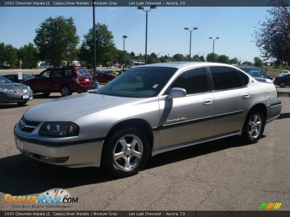 2003 Chevrolet Impala LS Galaxy Silver Metallic / Medium Gray Photo #2