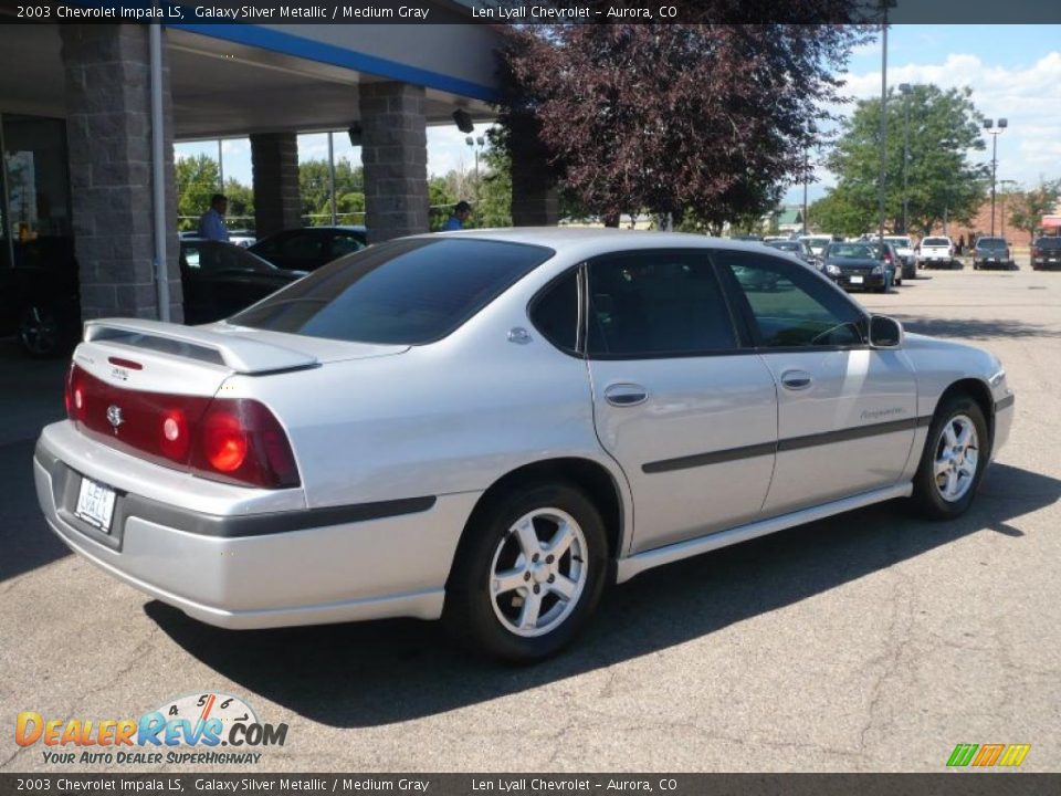 2003 Chevrolet Impala LS Galaxy Silver Metallic / Medium Gray Photo #6