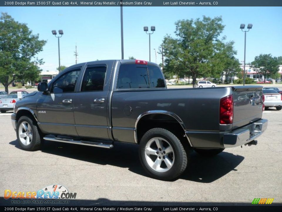 2008 Dodge Ram 1500 ST Quad Cab 4x4 Mineral Gray Metallic / Medium Slate Gray Photo #4